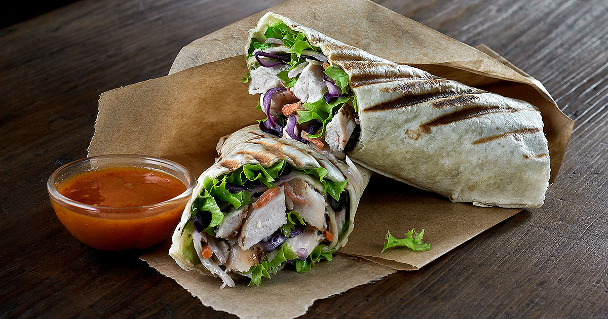 Peri Peri Steamed Chicken Fillet Wrap Kepak Foodservice