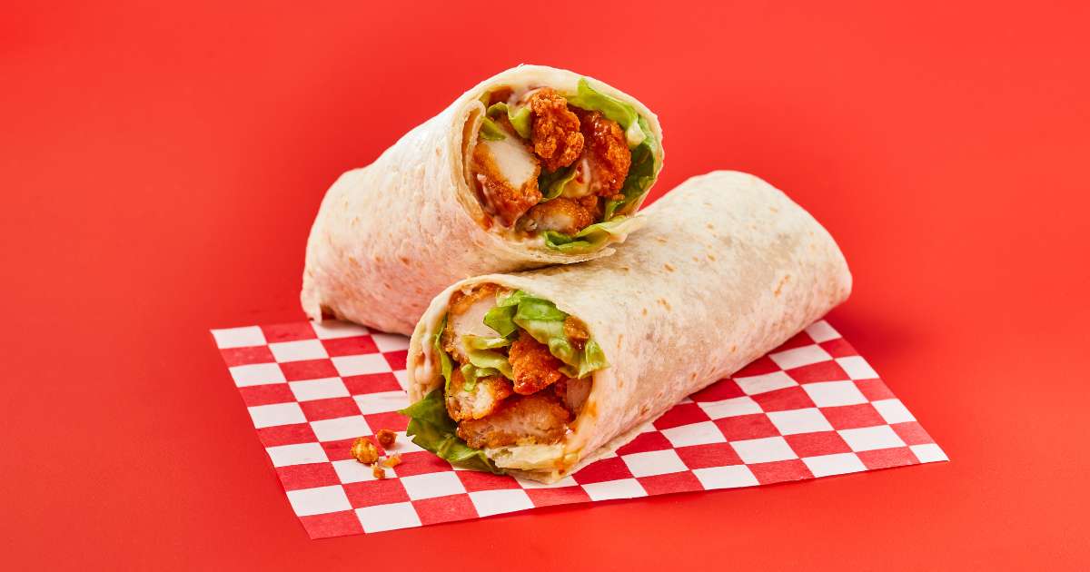Shredded Crispy Chicken Wrap Kepak Foodservice