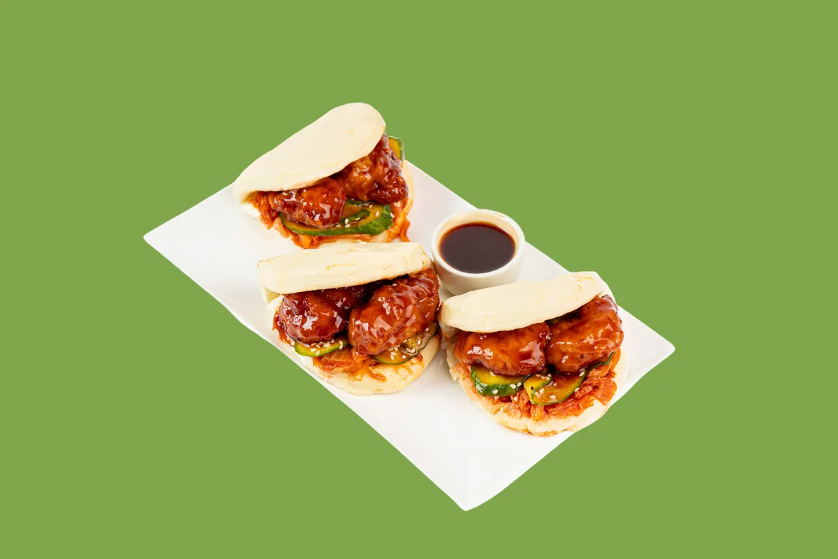 Korean BBQ Chicken Bao - Kepak Foodservice